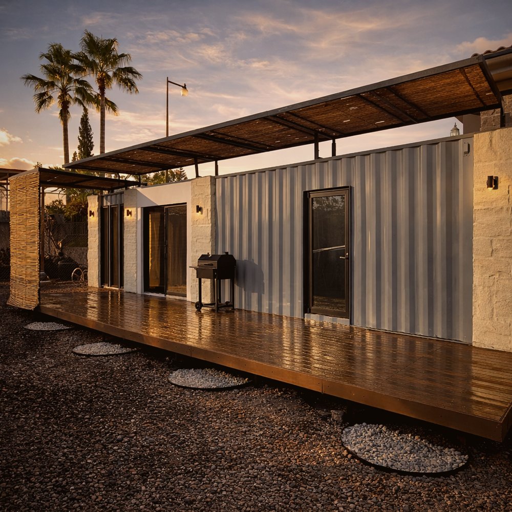 The Tectume Suite, módulo de 40 pies con terraza y acabados de lujo